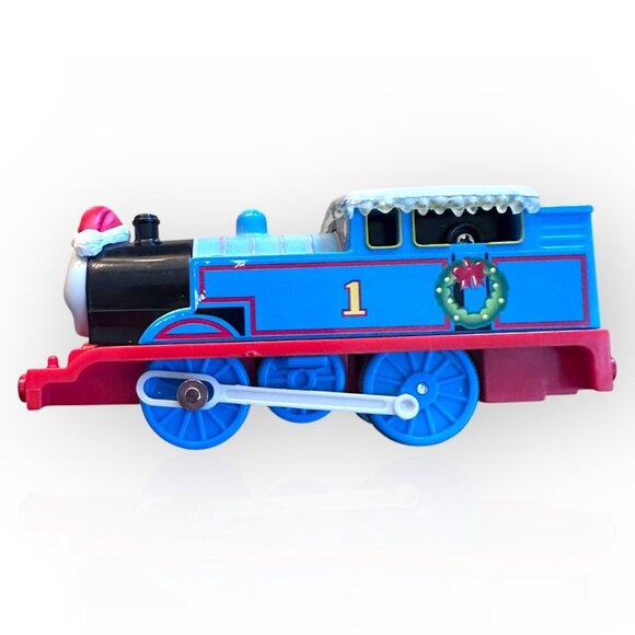 Thomas & Friends Christmas Motorized Train Set w Elsbridge Station Bridge - Picture 3 of 16